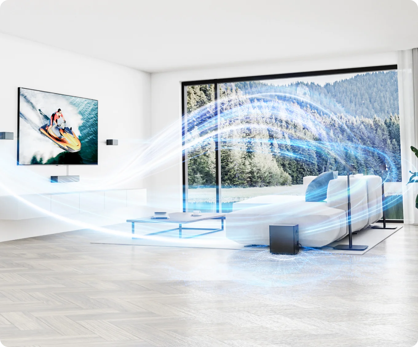Poseidon D80 Dolby Atmos Soundbar + Free Gift