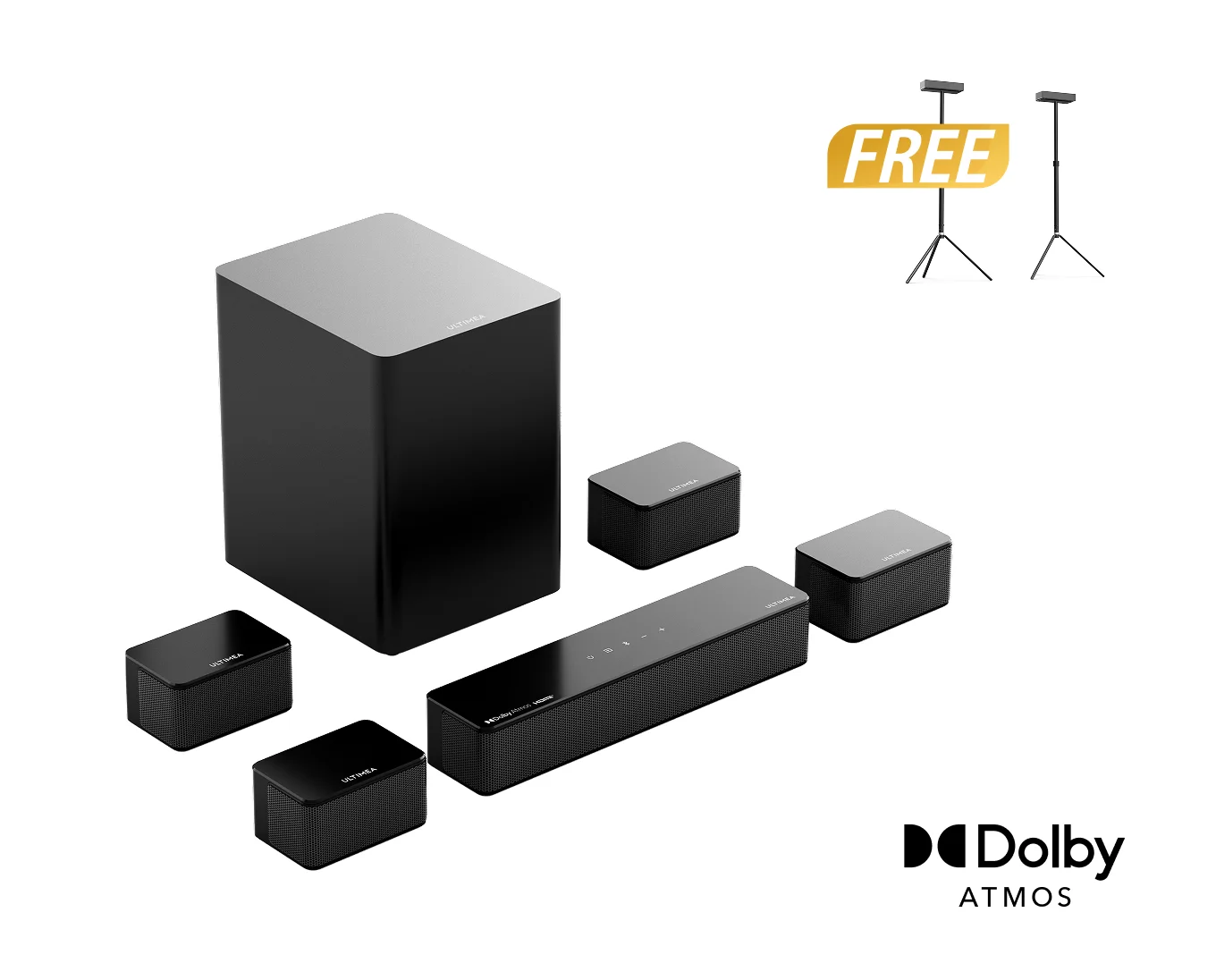 Poseidon D80 Boom Dolby Atmos Soundbar + Free Gift - Pre Order